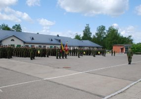  Mindaugo bataliono kovinės vėliavos 14-osios įteikimo metinės batalionui – istorinės  - 1