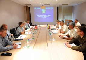 Jungtiniame štabe lankėsi Pensilvanijos nacionalinės gvardijos vadė - 1