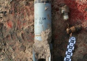 Sunaikintos buvusiame Rūdininkų poligone rastos septynios aviacinės bombos - 1