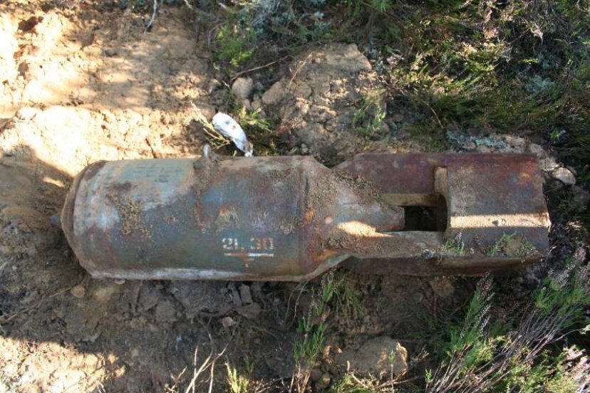 Sunaikintos buvusiame Rūdininkų poligone rastos septynios aviacinės bombos