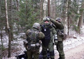 Surengtos budėti NATO greitojo reagavimo pajėgose besirengiančio Išminavimo būrio vertinamosios... - 1