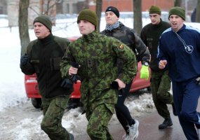 Gausiausiai bėgime „Gyvybės ir mirties keliu“ dalyvavo jaunieji šauliai, kariūnai ir... - 2