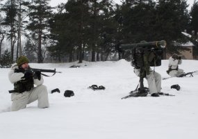 Brigados „Geležinis Vilkas“ vadovybė su Oro gynybos bataliono atstovais aptarė oro gynybos ir... - 3