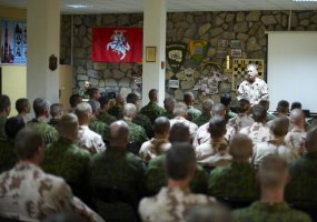 Name of Lithuanian Sergeant A. Jarmalavičius perpetuated in the camp of Lithuanian peacekeepers  - 3