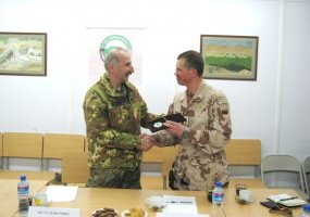 ISAF Deputy Chief of Staff-Stability Maj. Gen C. Mora visited Chaghcharan Provincial... - 2