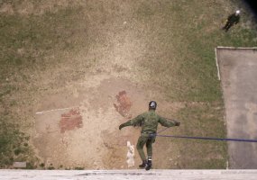 Algirdo bataliono Žvalgų būrys mokėsi nusileidimo ir kopimo su virve technikos - 6