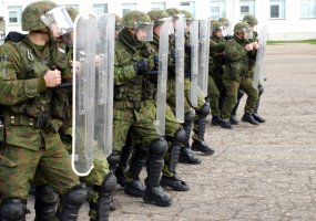 PRT-12 trained techniques of suppressing riot  - 1