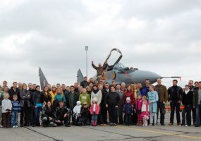Karinių oro pajėgų baikeriai susitiko Aviacijos bazėje  - 1