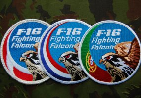 Aviacijos bazėje sukaupta karinių antsiuvų su NATO oro policijos misijos simbolika kolekcija - 4