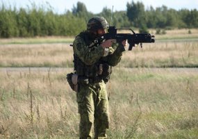12th rotation of Provincial Reconstruction Team on pre-mission training hold tactical field... - 2