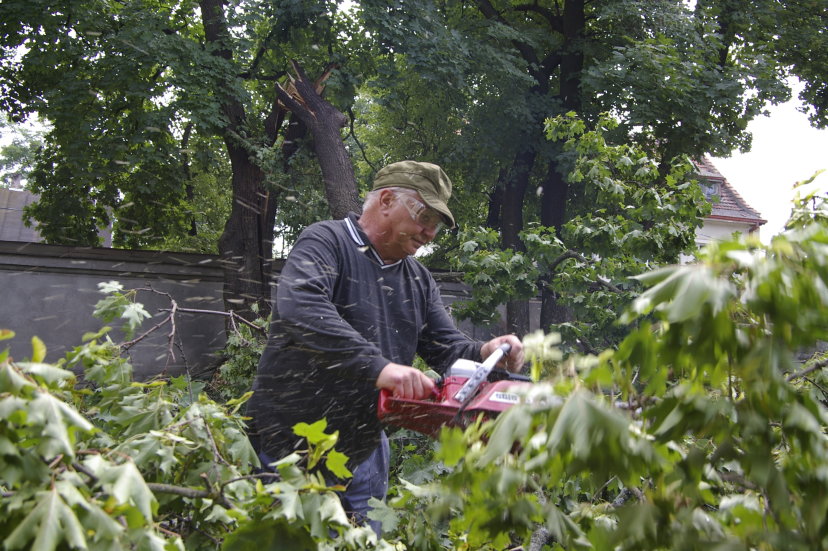 Karo medikai tvarkė audros padarinius Karo medicinos tarnybos parke