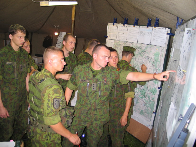 Vaidoto  batalione vyko štabo mokymai „Rugpjūčio naktis-2010