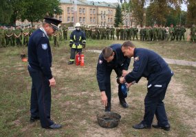     Birutės batalione  Alytuje vyko priešgaisrinės saugos pratybos  - 1