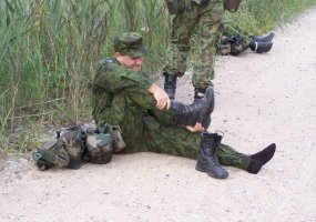 Oro gynybos bataliono kariai dalyvavo 10 kilometrų sparčiajame žygyje - 3