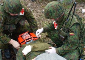 Karo medicinos tarnybos kariai dalyvavo pratybose Gaižiūnų poligone  - 4