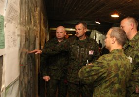 Vyksta Krašto apsaugos savanorių pajėgų štabo mokymai  - 1