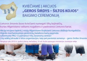 Krašto apsaugos ministerijoje - akcijos „Geros širdys - šiltos kojos - 1