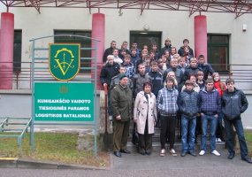 Panevėžio rajono moksleiviai susipažino su Vaidoto batalionu - 1