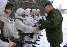 Kariuomenės vadas gen. mjr. Arvydas Pocius aplankė būtinųjų karinių mokymų dalyvius - 2