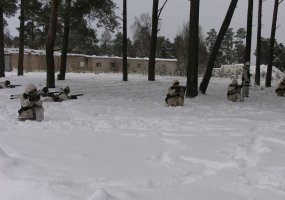 Kariuomenės vadas gen. mjr. Arvydas Pocius aplankė būtinųjų karinių mokymų dalyvius - 4
