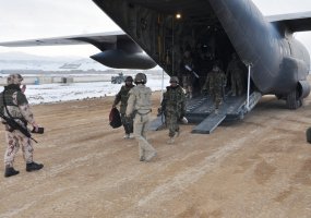 The first ANA troops deployed in Ghor province  - 1