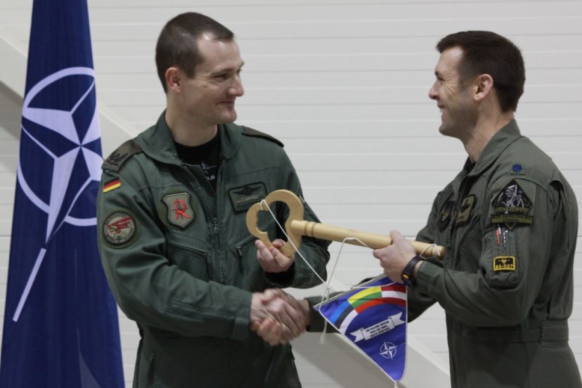 Changeover of air contingents on the Baltic Air Policing mission 