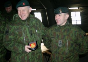 Gedimino štabo batalione lankėsi ministrė ir kariuomenės vadas  - 1