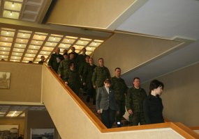 Gedimino štabo bataliono kariai Kovo 11-osios proga lankėsi Lietuvos Respublikos Seime ir... - 1