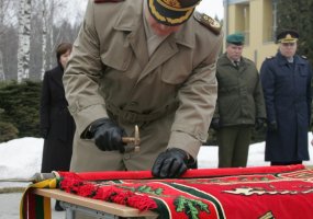 Lietuvos kariuomenės Specialiųjų operacijų pajėgoms įteikta kovinė vėliava - 1
