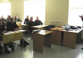 Sausumos pajėgų Mokymo centre Civilių ir karių bendradarbiavimo kursą vedė instruktoriai iš JAV - 1