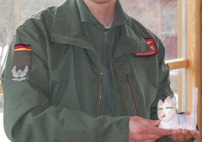 NATO Air policing mission soldier from Germany donated gold for orphanage - 3