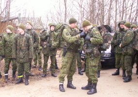 Savanorių pajėgų štabo kariai dalyvavo sparčiajame žygyje - 1