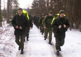 Savanorių pajėgų štabo kariai dalyvavo sparčiajame žygyje - 2