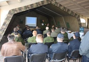 Puskarininkių mokyklos Kazlų Rūdos poligone - priešgaisrinės gelbėjimo pratybos  - 1