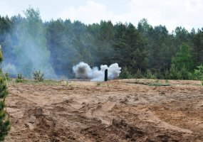 Kariai savanoriai po darbų dalyvavo kovinio rengimo pratybose - 6