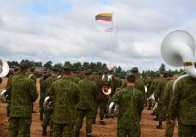 THE LITHUANIAN ARMED FORCES ORCHESTRA AT THE AMBER HOPE OPENING CEREMONY  - 2