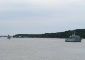 Five Lithuanian military vessels have deployed to the Baltic Sea for multinational training... - 5