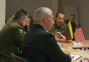 Pensilvanijos nacionalinės gvardijos vadas lankėsi Lietuvos kariuomenės Sausumos pajėgose ir KASP - 3