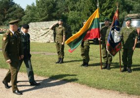 Lietuvos didžiojo kunigaikščio Gedimino štabo batalione lankėsi Danijos Karalystės kariuomenės vadas - 2