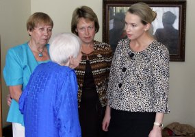Lietuvos karininkų šeimų moteris vienijančios draugijos  vyriausioji narė šventė šimtąjį gimtadienį  - 2