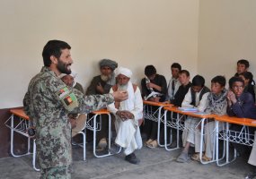 PRT and ANA personnel operate jointly in Ghor  - 1
