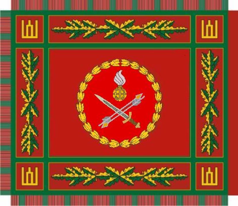 Combat flag bestowed on the green-bands  