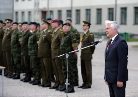 Rukloje vyko Sausumos pajėgų Juozo Lukšos mokymo centro įsteigimo ir vardo suteikimo ceremonija - 1