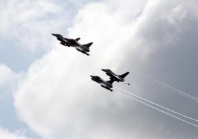 Baltijos šalių oro erdvę saugos Danijos karinių oro pajėgų kariai  - 1