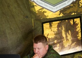 Troops of Motorised Infantry Brigade “Iron Wolf” participate in headquarters exercise held in... - 2