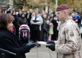į NATO misiją Afganistane išlydėti Lietuvos kariai - 1