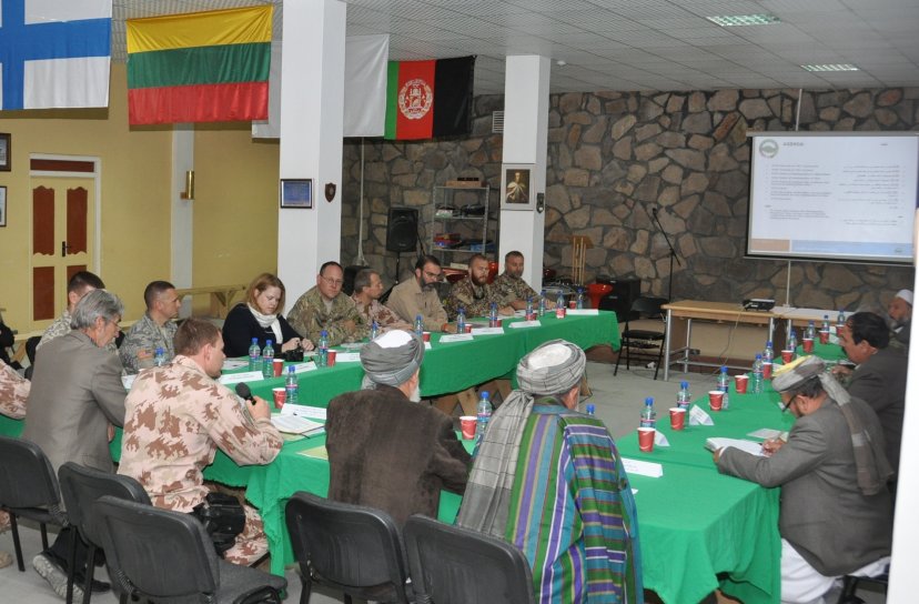 Peace and reintegration conference held at the Chaghcharan PRT base 