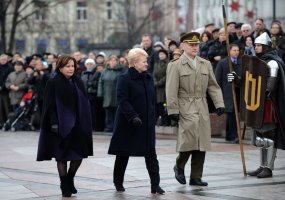 Lietuvos kariuomenės dienos proga Vilniaus Katedros aikštėje vyko iškilminga karių rikiuotė  - 3