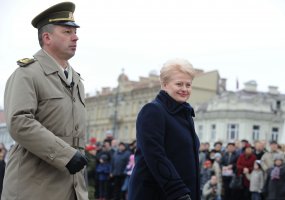 Lietuvos kariuomenės dienos proga Vilniaus Katedros aikštėje vyko iškilminga karių rikiuotė  - 4