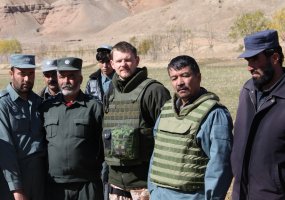 Lithuanian troops and representatives of Afghan National Security Forces paid a visit to remote... - 1